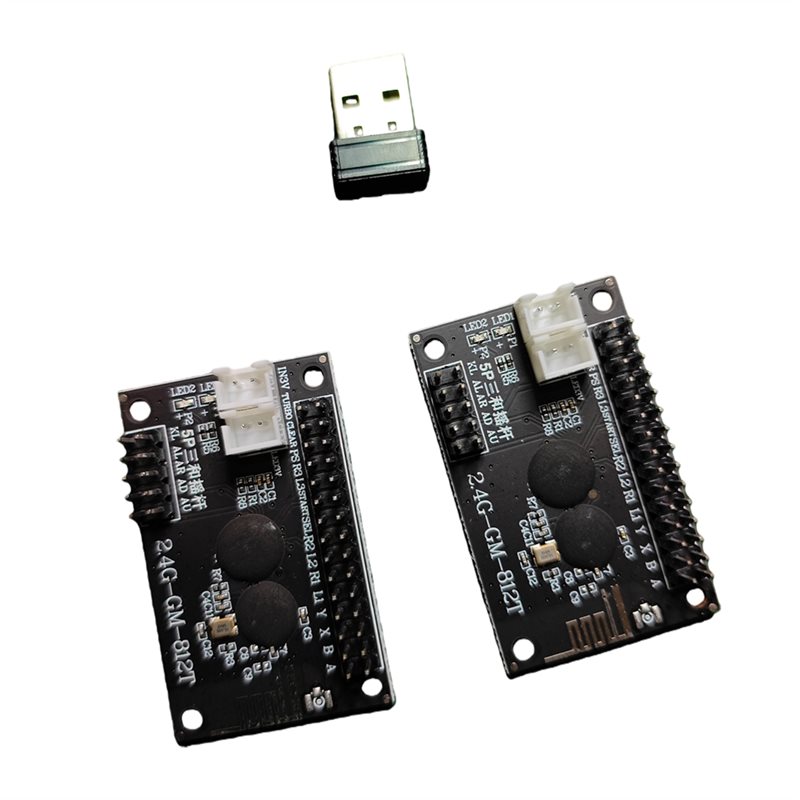 Joystick Arcade Parts - A99E-2.4G Inalámbrico para 2 Jugadores, Joystick