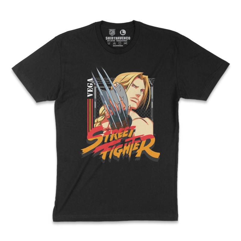 Arcade Vegas - 00012730 # Camiseta A-Vega Street Fighter,