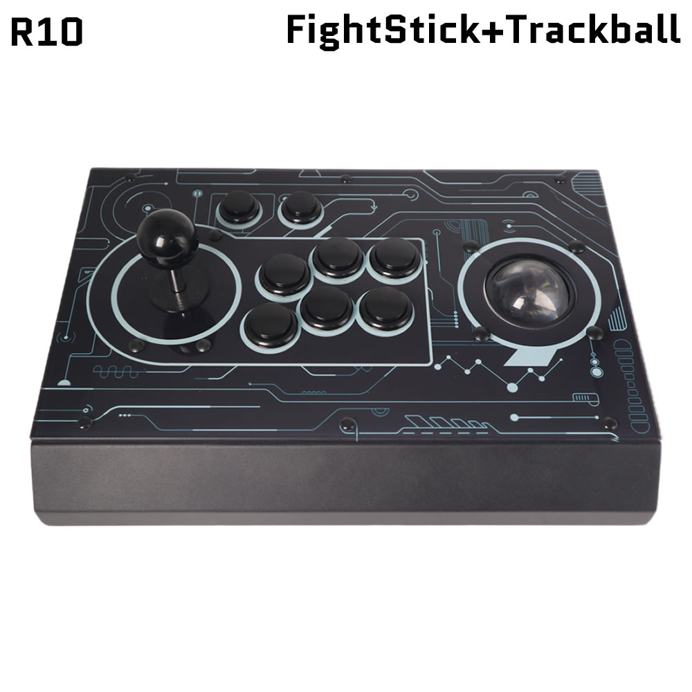 Trackball Controller Arcade - FightBox R10 Arcade Fight Stick Sanwa