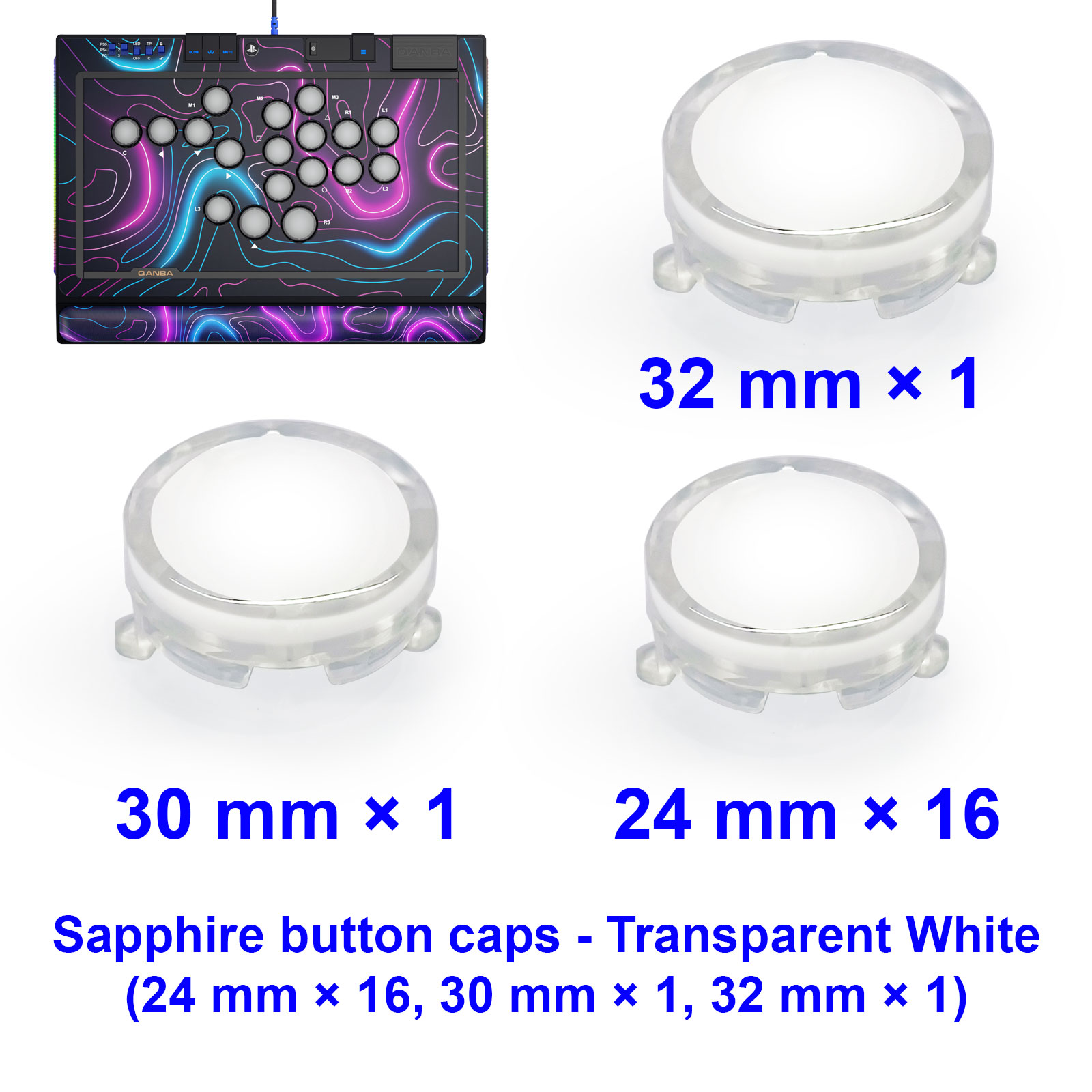 Joystick Arcade Parts - QANBA SAPPHIRE S1 - Juego de
