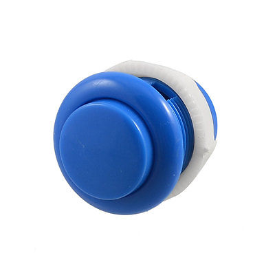 Arcade Button Pcb - Botón pulsador azul de plástico de