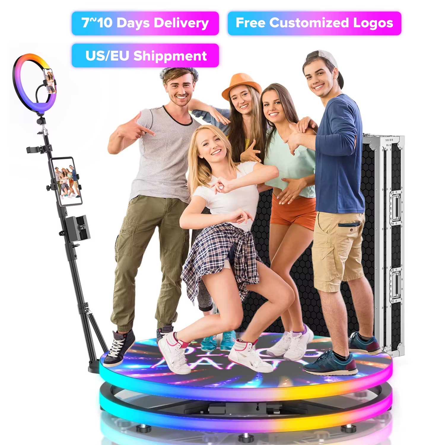 Photo Booth Machine - Cabina de Fotos 360 para Bodas