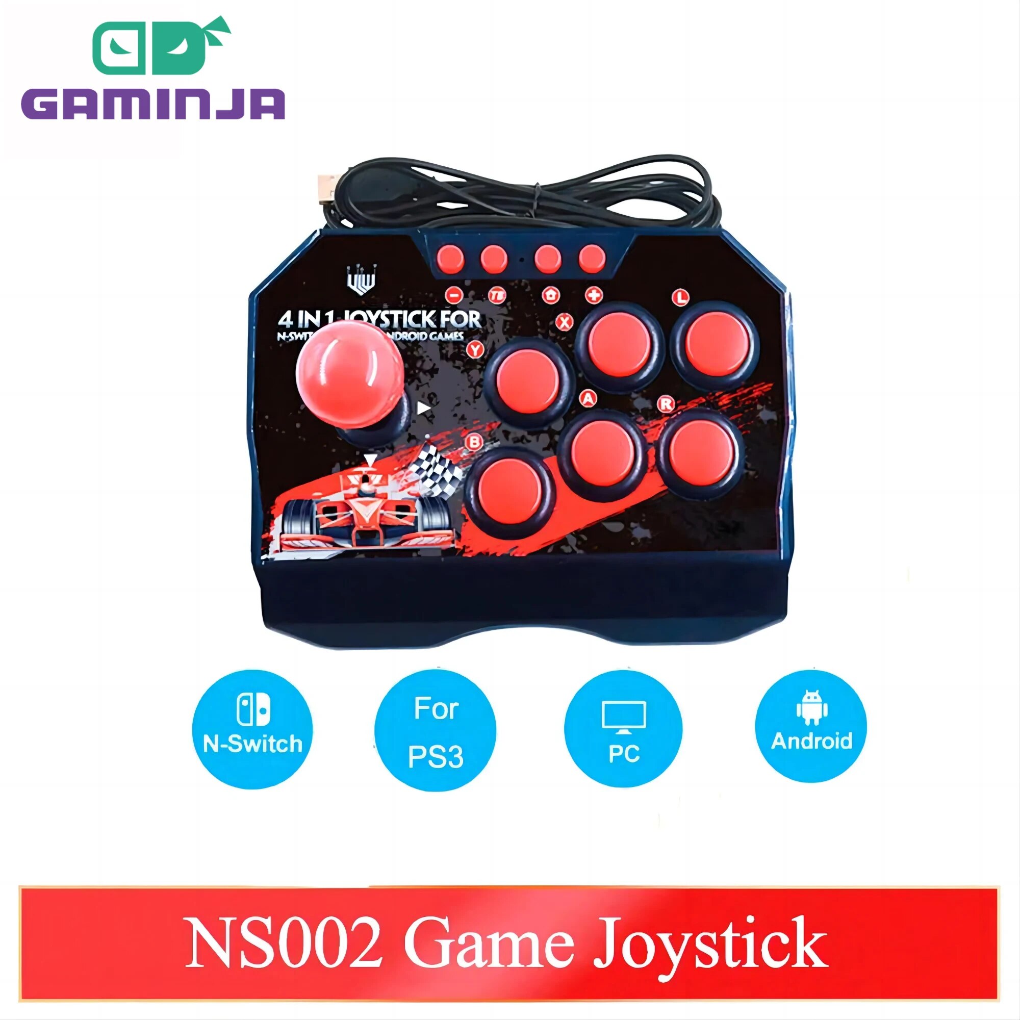 Arcade Game Jackpot - GAMINJA NS002 4 en 1 Retro