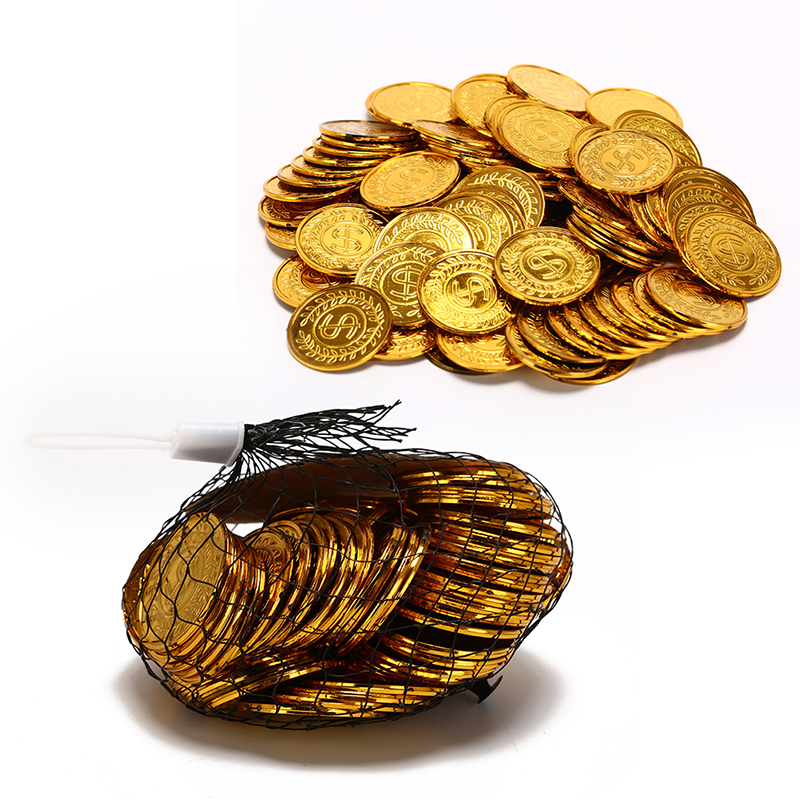 Arcade Game Coin - 100 Monedas Pirata Retro de 3.5cm,
