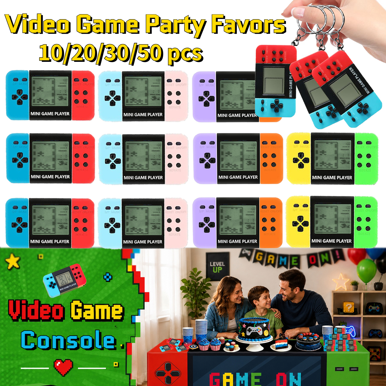 Arcade Game Jackpot - 10-120 Piezas de Mini Consolas de