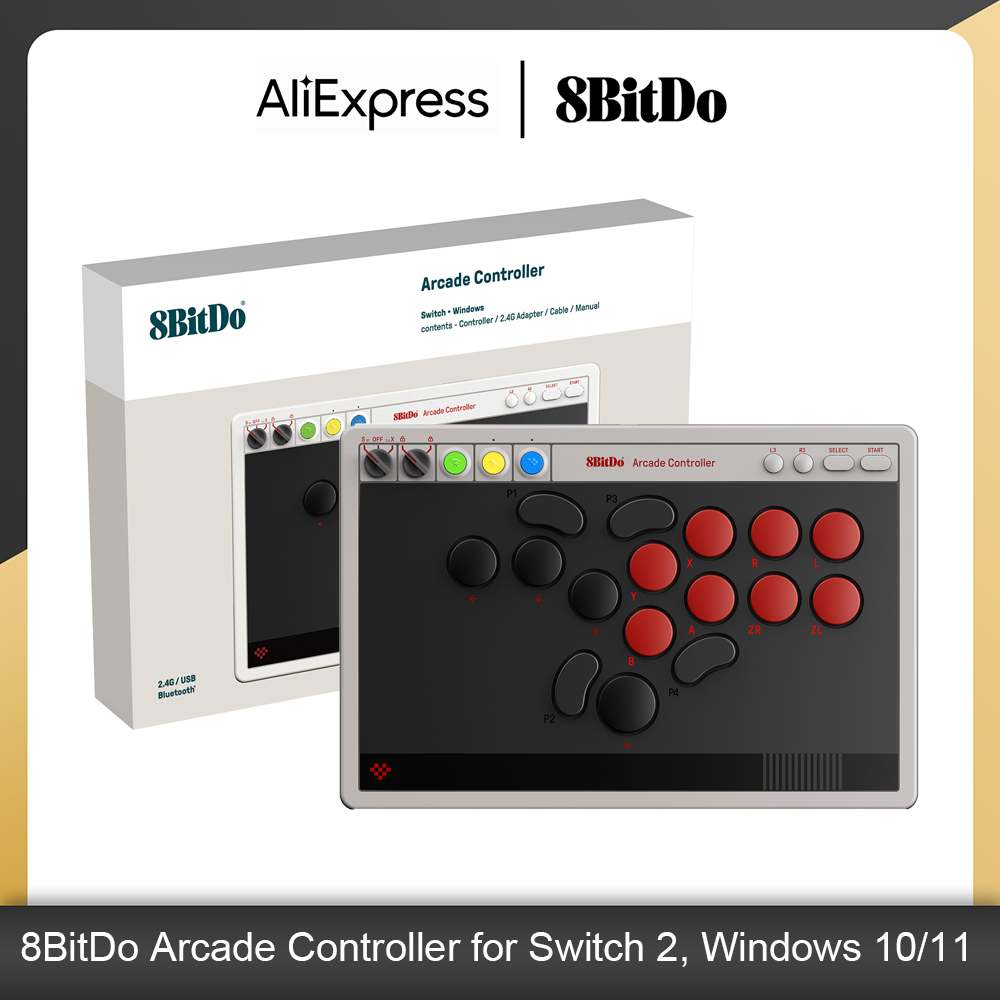 Controlador Arcade 8BitDo con  - Arcade Button Pcb reseña y precio