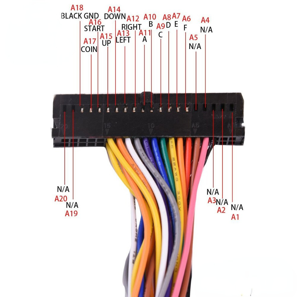 Cableado de 40 pines para máqu - Arcade Button Pcb reseña y precio