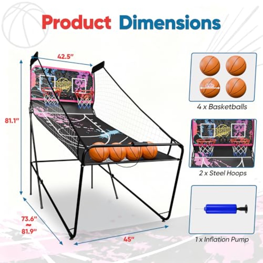 Juego de baloncesto electrónic - Arcade Games & Vending Co reseña y precio