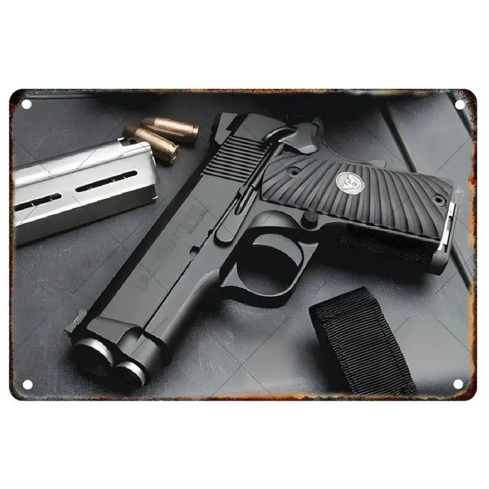Letrero Metálico Decorativo de - Gun Shooting Arcade reseña y precio
