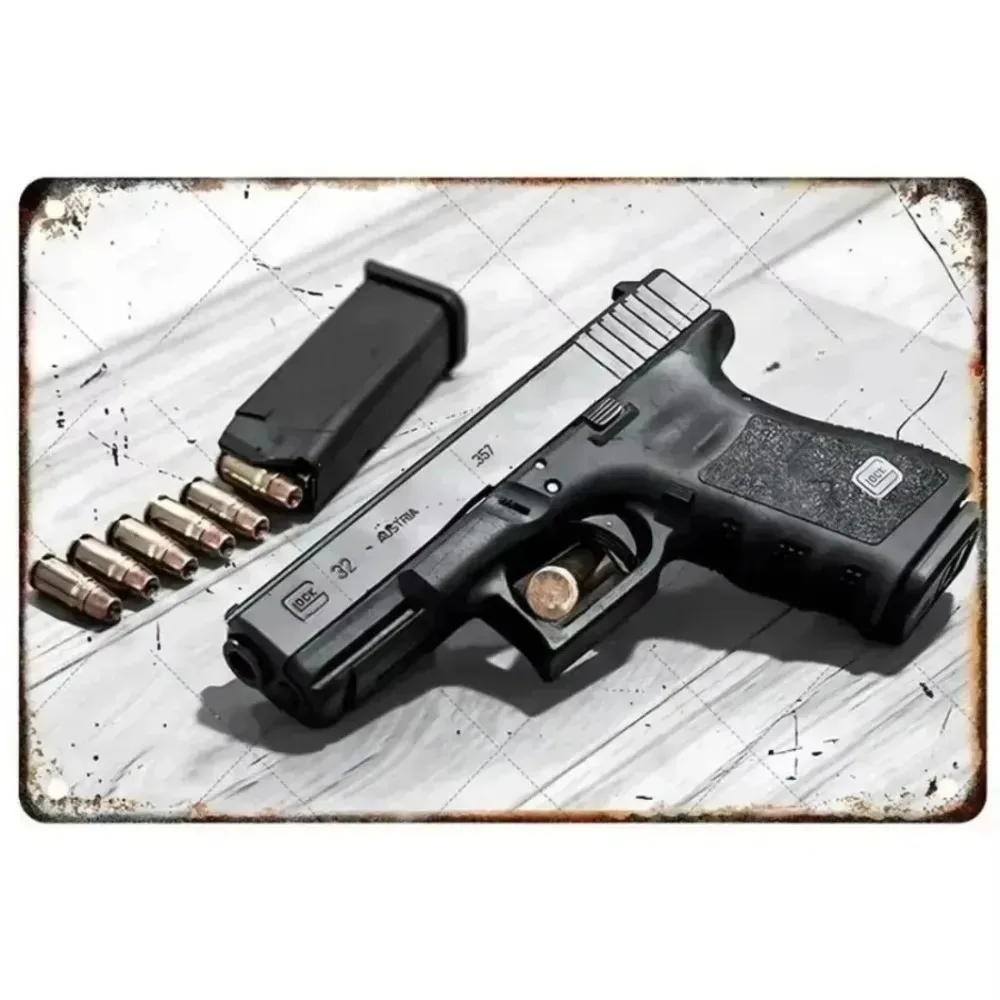 Letrero Metálico Decorativo de - Gun Shooting Arcade reseña y precio