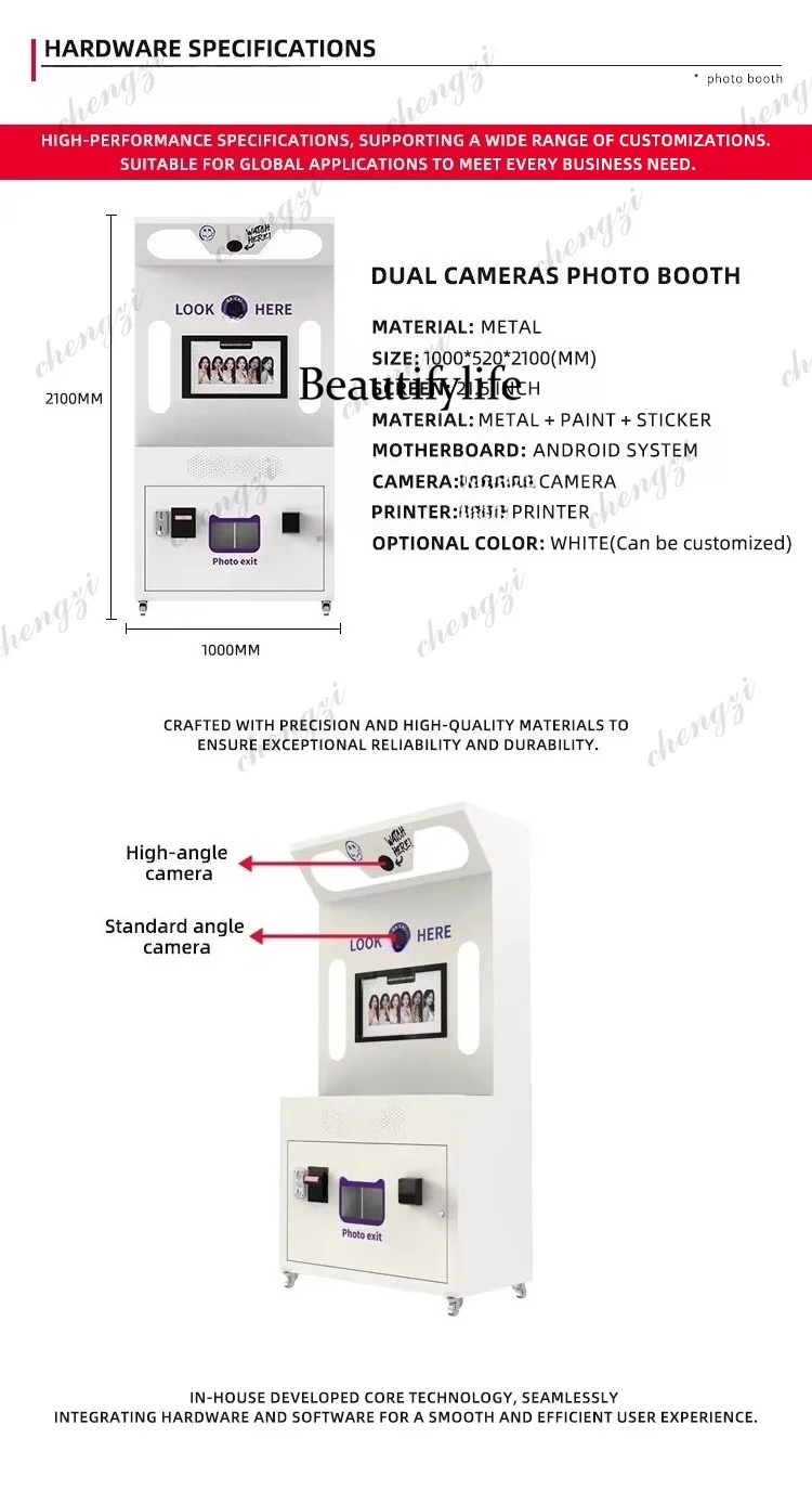 Cabina de Fotos Profesional HR - Photo Booth Machine reseña y precio