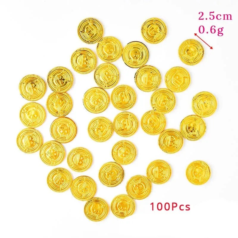 50 Uds. De monedas de oro pira - Arcade Game Coin reseña y precio